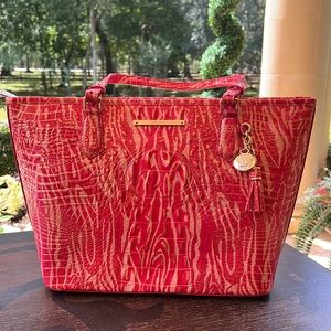 Brahmin Duxbury Shoulder Bag Beloved Melbourne Genuine Leather pink handbag